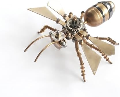 3D Metal Puzzle Mechanical Model Kit Steampunk Bee Insect 150+ Parts 2-3 Hours Build No Glue Screw Assembly Ideal Gift for Hobbyists Men Teens 14+ (Flying Ants) - Image 5