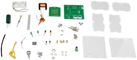 High Voltage Electromagnetic Cannon Spark Arc Generator DIY Kit Handheld Coil Toy Portable Mini with Acrylic Teaching 100V by Walfront