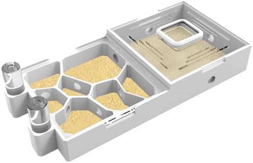 Nest Farm for Live Ants and Queen - Ant Farms with Yellow Sand Observation Transparent Ant Farm for Adults 3D Printed Nest Ant Workshop Castle Ant Garden Queen (Kit-A) by Unknown