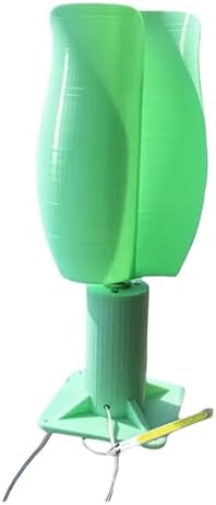 Permanent Magnet Brushless Wind Turbine Model 20W Tulip Type Vertical Wind Power Generation 1~12V Low Noise Home/Outdoor Easy Installation(1pc(green)) by OLONETO