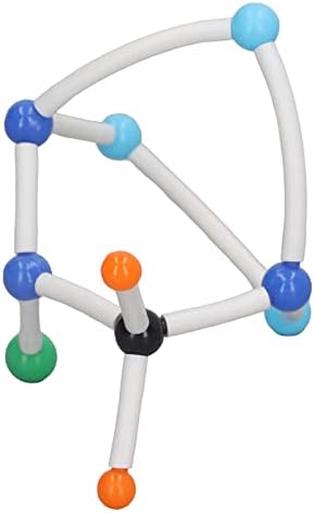 Chemistry Molecular Model Kit Vibrant Color 3D Educational Micro Molecular Structures Model for Student Teacher Learning PP Material 17.3x10cm Storage Box 54 Atoms 30 Short Bonds - Image 2