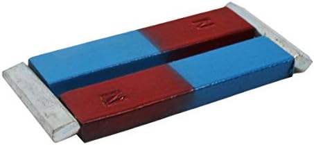 EISCO Bar Magnets, Set of 2 - Red & Blue, North/South Poles - Chrome Steel - Includes Keepers - Perfect for Physics Classrooms & Magnetism Experiments by EiscoLabs