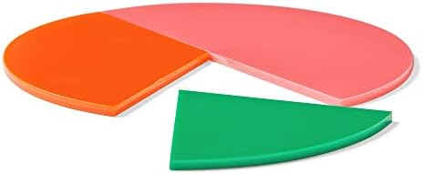 hand2mind Plastic Rainbow Fraction Circles, Fraction Manipulatives, Unit Fraction, Rainbow Circle Math Manipulatives, Fraction Games, Montessori Math, Homeschool Supplies (Set of 51) - Image 4