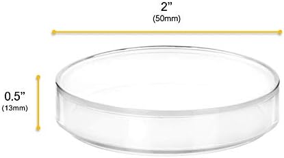 EISCO Plastic Petri Dish with Lid - 2" Diameter, 0.5" Depth - Molded in Polypropylene - Reusable - Translucent - Image 3