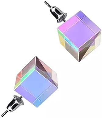 Prisms & Kaleidoscopes Color Prism Pendant Mini Small Necklace Six-Sided Light Lenses Science Classroom Optics Kits by JUIYU