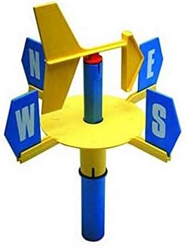 hand2mind Plastic Weather Vane, Wind Instruments, Science Supplies for Classroom, Mini Wind Vane, Weather Tools for Classroom, Wind Science, Classroom Tools, Wind Indicator, Preschool Science by hand2mind