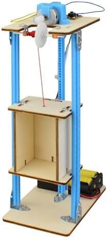Kids Elevator Toy DIY Model Building Kit Science Experiment Kit Educational Material Package Wood Suitable for School Teaching Home Experiments Gift by Unknown