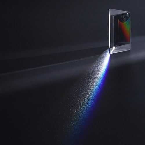 Kopida Glass Crystal Triangular Prism, Rainbow Maker for Light Refraction Spectrum Learning, Photography Science Physics Teaching Prop - Image 4