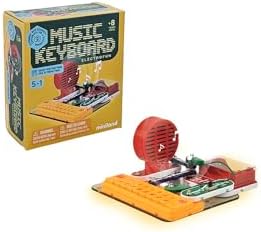 Miniland Kids Games, Build Your Own Musical Keyboard, Electronic Game for Children, Building Toys, Science for Children, Stem Toys for Ages 8-13 | Electrofun: Music Keyboard by MinilandEducational