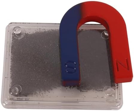 Magnetic Science Learning Kit Physics Lab Equipment Bar Ring Horseshoe U-Shaped Magnets Iron Powder Box Levitation Experiment Tool for Students Teens Classroom Labs - Image 4