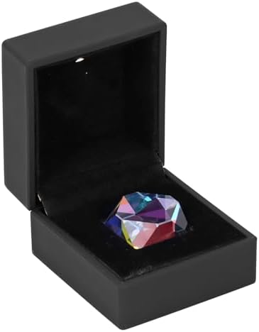 Pongnas K9 Optical Glass Faceted Prism 98x98mm for Light Refraction Projection Science Experiments Iridescent Color Prism for Photography Classroom Home Decor - Image 3