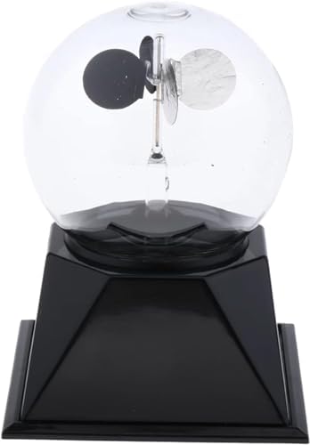 Solar-Powered Crookes Radiometer (Glass Windmill/Light Mill) - Heat & Electromagnetic Radiation Detector for Car, Office Decor & Science Demonstration by Unknown