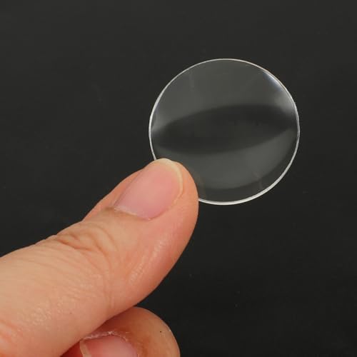 iplusmile 60Pcs Transparent Convex Lens Set 0.98 in Double-Sided Biconvex Optical Lenses for Physics Teaching Classroom Experiments Science Education Supplies - Image 3