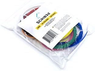 SCRIB3D 3D Printing Pen ABS Plastic Filament Refill Pack (10 Assorted Colors, 10 Feet Each),Filament- 10 Pack - 100 Ft - Image 2
