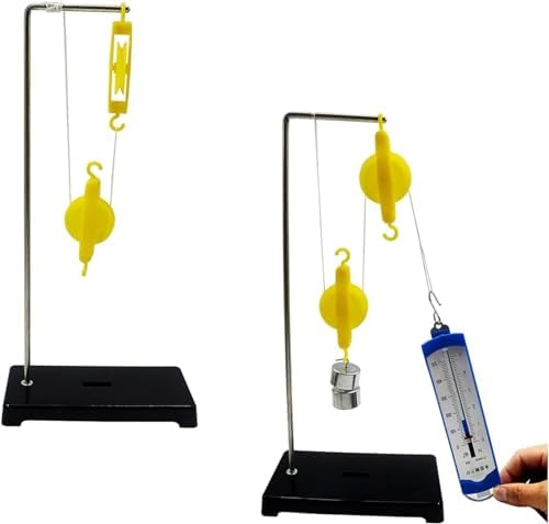 Physics and Mechanics Teaching Instrument Pulley Set, Gear Set Wheel Axle, Lever Ruler and Bracket Pulley Block and Bracket Movable Pulley Fixed Pulley by Unknown
