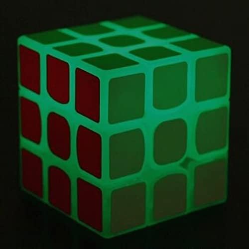 AMAZA 3x3 Fluorescent Speed Cube, Green Luminous, Plastic, Puzzle, 1 Set, 1 Piece, 1 Count, Adult - Image 3