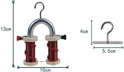 U Shaped Electromagnet with Horseshoe Solenoid Electromagnet, Electromagnetism Experimental Equipment Electromagnetics Experiment Instrument U-Shaped Principle Demonstration Apparatus - Image 3