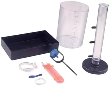 Liquid Pressure & Depth Demonstration Device, Physics Mechanics Experiment Apparatus, PP Material Hydraulic Principle Tool with Water Tank & Measuring Cup by Unknown