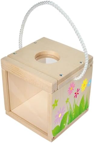 Eichhorn - Outdoor Insect Observation Box for Assembling and Painting, Includes Paint and Brush, 12 x 12 x 12 cm, Made of Basswood, from 6 Years by Eichhorn