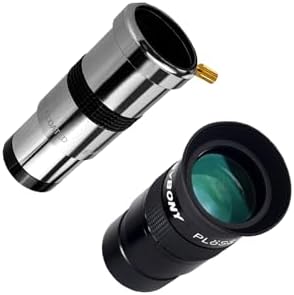 SVBONY SV137 3X Barlow Lens 1.25 inch Telescope Accessory Bundle with Eyepiece 40mm 1.25 inches Plossl Telescope Lens for Astronomy Telescope by SVBONY