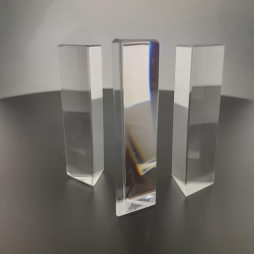 PRETYZOOM 6pcs Equilateral Prisms for Physics Education Optical Glass Teaching Light Photography Prisms High Light Refraction for Experiments Creative Photography - Image 6
