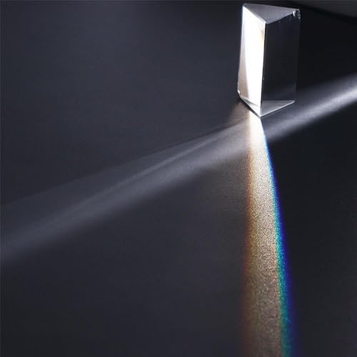 Kopida Glass Crystal Triangular Prism, Rainbow Maker for Light Refraction Spectrum Learning, Photography Science Physics Teaching Prop - Image 6