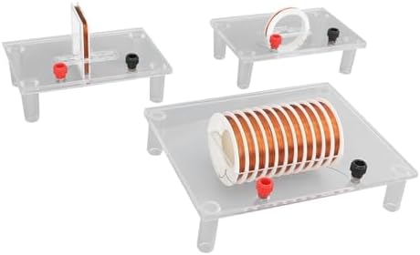 Magnetic Field Demonstrator Kit, Physics Teaching Instrument, PVC Material, Transparent and Projectable, Includes Linear, Solenoid, and Loop Magnetic Field Tools - Image 2