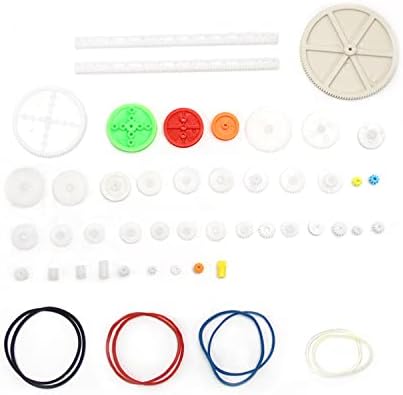 Fielect 43Pcs Plastic Gear Kit With Assortment Accessories for DC Motor Robot - Image 4