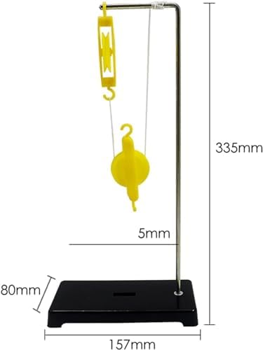 Physics and Mechanics Teaching Instrument Pulley Set, Gear Set Wheel Axle, Lever Ruler and Bracket Pulley Block and Bracket Movable Pulley Fixed Pulley - Image 3