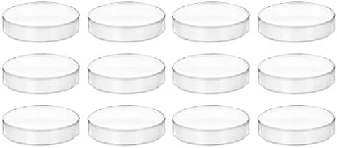 EISCO 12PK Polypropylene Petri Dishes with Lids - 95mm (3.75") Dish Diameter, 100mm (4") Lid Diameter, 13mm (0.5") Depth - Reusable by EiscoLabs