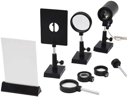 Optics Experiment Kit - Pinhole Imaging & Lens Physics Teaching Aids, Includes Optical Bench, 3 Focal-Length Convex Lenses, LED Light Source & Diffuser - Image 5