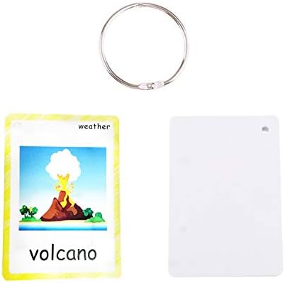 SANTSUN 24 Pcs Weather Flashcards Set - Classroom Decorations Kindergarten Teacher Tools - Educational Teaching Picture & Word Cards for Kids Boys Girls Early Learning - Image 2