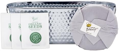 Buzzy Seeds Grow & Grill Herb Kit, Metal Windowsill Planter, Rosemary Sage - Image 4