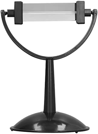 Optical Glass Triangular Prism with Stand 360 Degree Rotation Physics Light Spectrum Teaching Tool for Science Experiments Classroom Learning Black Plastic Bracket and Optical by Unknown