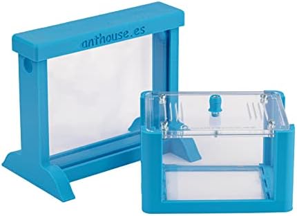 Anthouse - Basic Natural Sand Ant Farm - 3D Ant Terrarium - Acrylic Sandwich-Type - Foraging Box with Lid Included - Light Blue Color - Image 4