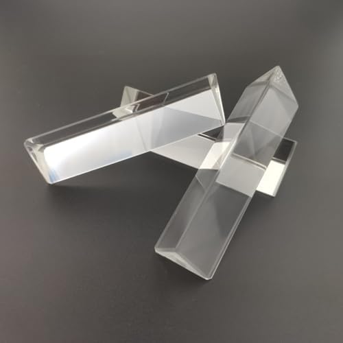 PRETYZOOM 6pcs Equilateral Prisms for Physics Education Optical Glass Teaching Light Photography Prisms High Light Refraction for Experiments Creative Photography - Image 2