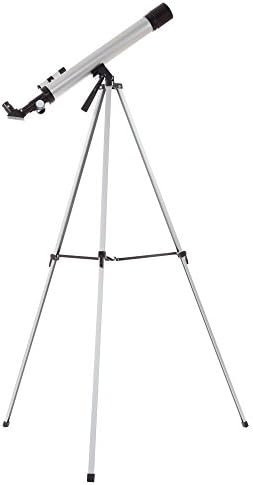 Beginner Telescope for Kids and Adults - 60mm Mirror Refractor and Aluminum Stargazing Optics with Tripod for Astronomy and STEM Education by Hey Play by HeyPlay