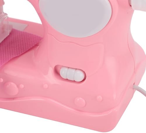 Kids Sewing Machine for Beginners, Portable Mini Sewing Toy for Girls, Rechargeable DIY Craft Kit with Cloth & Accessories, Fun Arts and Crafts Birthday (Pink) - Image 7