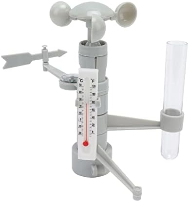 Fabater DIY Weather Station Toy, Wind Vane, Anemometer, Thermometer, Rain - Image 5