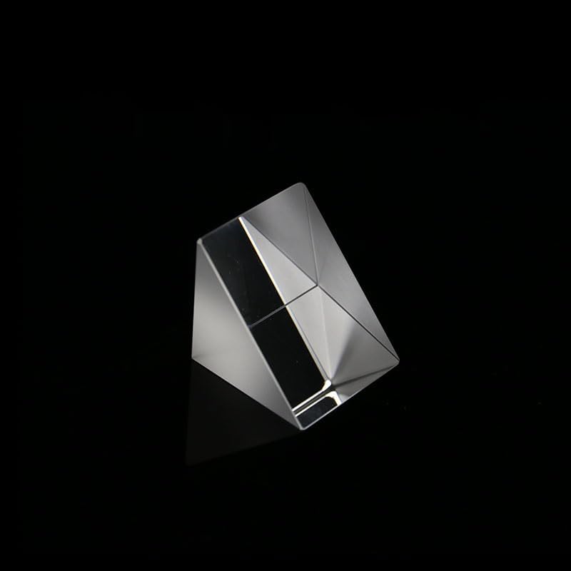 Generic Anhthushop 2x2x2MM Right Angle Prism Crystal Optical Glass Trianguglar Glass Prism Spectroscope Physics Teaching Experiment - Image 2