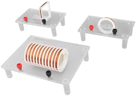 Magnetic Field Demonstrator Kit, Physics Teaching Instrument, PVC Material, Transparent and Projectable, Includes Linear, Solenoid, and Loop Magnetic Field Tools - Image 3