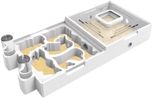 Ant Nest Farm for Live Ants and Queen - Ant Colony Observation Ant Farms with Yellow Sand Transparent Ant Farm for Adults 3D Printed Nest Ant Workshop Castle Ant Garden Queen (Kit-C) by Unknown