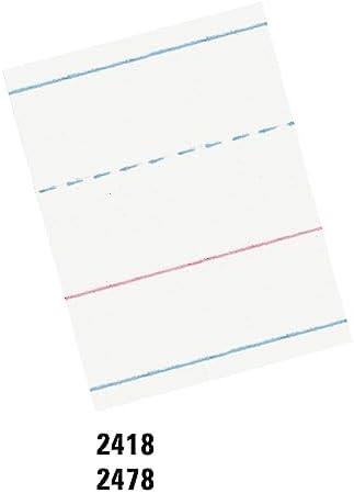 Pacon Handwriting Paper, Zaner-Bloser Grades Pre-K & K, 1-1/8" x 9/16" x 9/16" Ruled 10-1/2" x 8", Ruled Long, 40 Sheets - Image 4