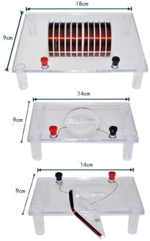 Magnetic Field Demonstrator Kit Transparent PVC Solenoid Coil Set Physics Laboratory Equipment Current Distribution Teaching Multifunctional Science Projects & Classroom Lab Instrument - Image 2
