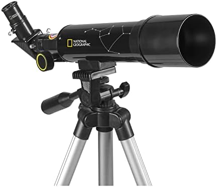 National Geographic 50mm Refractor Telescope for Beginners Kids with Eyepieces Mount Tripod by ExploreScientific