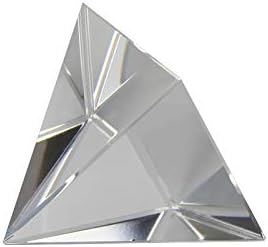 Pyramid Crystal, Optical Glass Triangular Prism, Energy Generator Prisms, for Teaching Experiment Tool Light Spectrum Physics and Photo Photography Family Decoration Gift, 80mm - Image 3