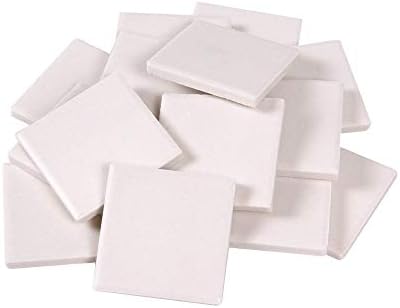 hand2mind White Streak Plates, Ceramic, Geology Tools, Mineral Test Kit, Equipment, Science Supplies, Teacher Supplies, 10 Count by hand2mind