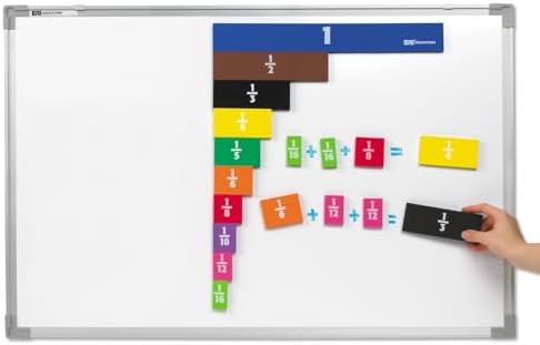 EAI Education Jumbo Magnetic Double-Sided Fraction Tiles - Set of 67 by EAIEducation