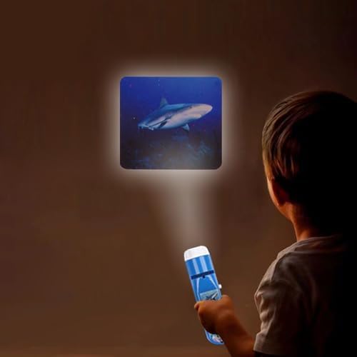 Georgie Porgy Children Projector Toys Educational Science Set Wall Ceiling Tent Torch Flashlight for Kids Gifts for Boys Girls (Sea Animal) - Image 2