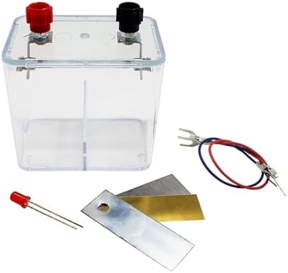 Galvanic Cell Experiment Kit - Battery Simulation Device with Copper/Iron/Zinc Electrodes, Chemistry Lab Equipment for Redox Reaction Demonstration - Image 4